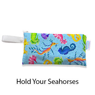 Thirsties Clutch Bag Hold Your Seahorses