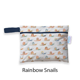 Thirsties Mini Wet Bag Rainbow Snails