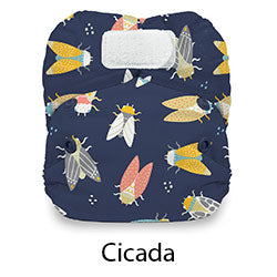 Thirsties natural newborn all in one diaper cicada