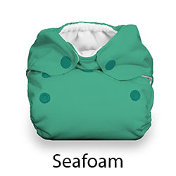 Thirsties Natural Newborn Snap Seafoam