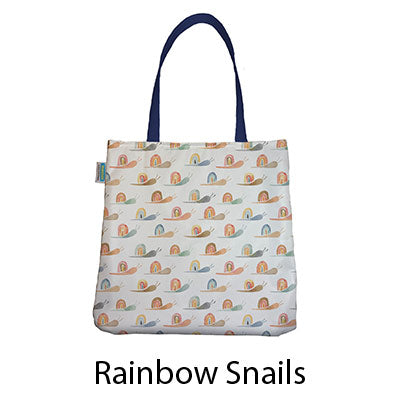 Thirsties Simple Tote Bag Rainbow Snails