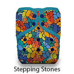 Thirsties XL Pocket Diaper Snaps Stepping Stones