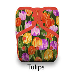 Thirsties XL Pocket Diaper Snaps Tulips