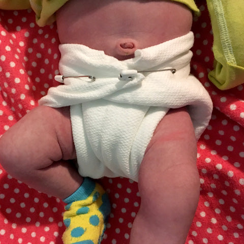 newborn baby flat birdseye diaper