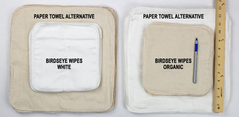 compare baby wipes and paper towel alternative wipes