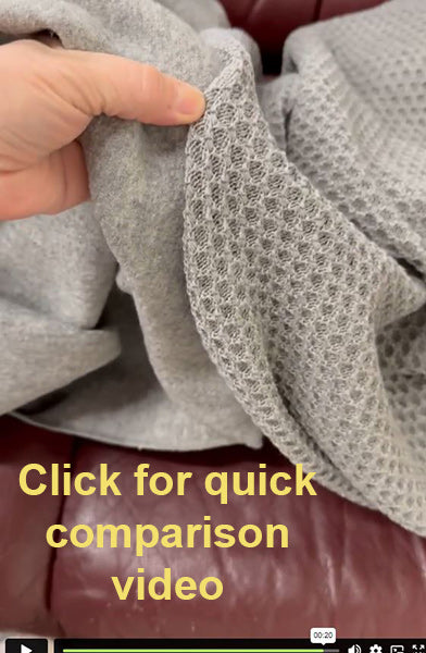 compare Disana boiled wool blanket to honeycomb wool blanket