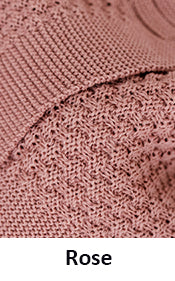 rose pink merino wool baby blanket