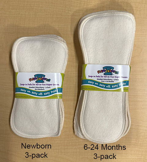 flappy nappy absorbency pads for elimination communication