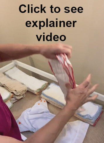 Link to pocket diaper insert absorbency comparison video