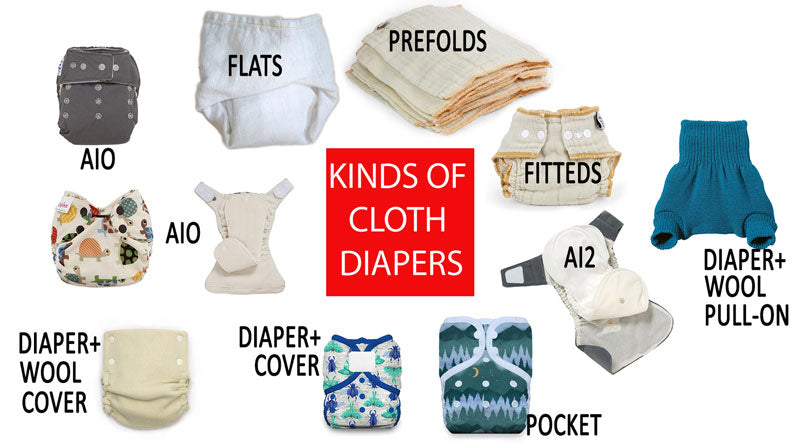 kinds of cloth diapers