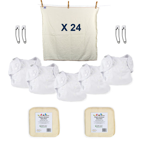 organic minimalist cloth diaper kit