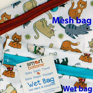 mesh bag and wet bag compared