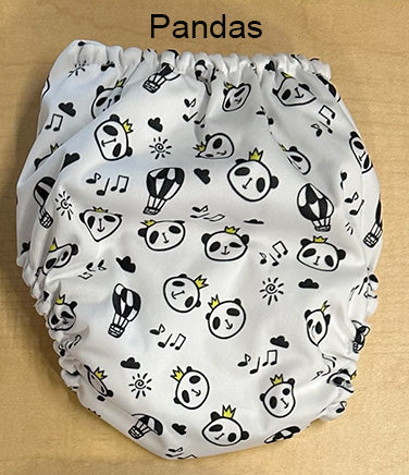 panda print cloth diaper