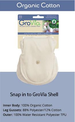 GroVia Soaker snap-in diaper insert absorbency