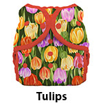 Thirsties Duo Wrap Snap Size Four Tulips