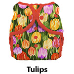 Thirsties Duo Wrap Snap Size Three Tulips