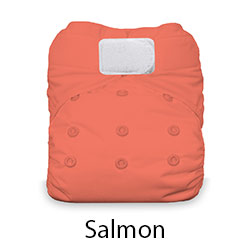 salmon pink cloth diaper one-size