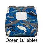 Thirsties Diaper Cover Hook and Loop Ocean Lullabies