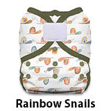 Duo Wrap Hook and Loop Rainbow Snails