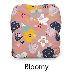 bloomy flower print cotton aio cloth diaper