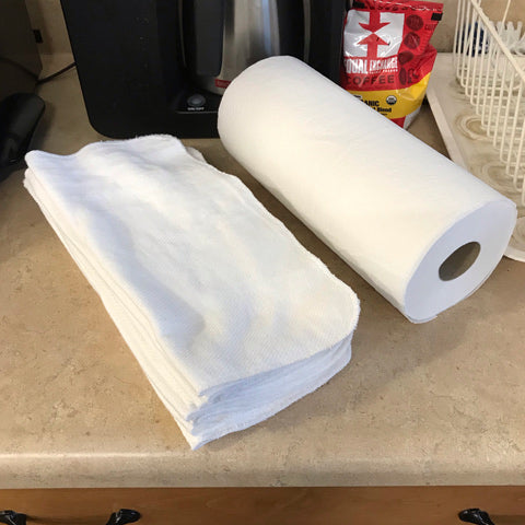 cotton instead of paper towels