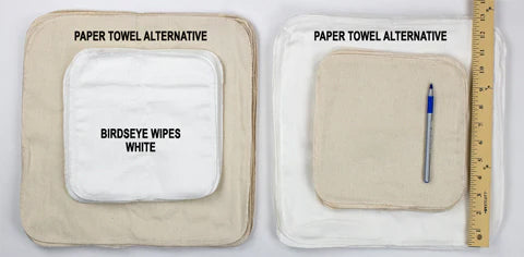 compare birdseye wipes size