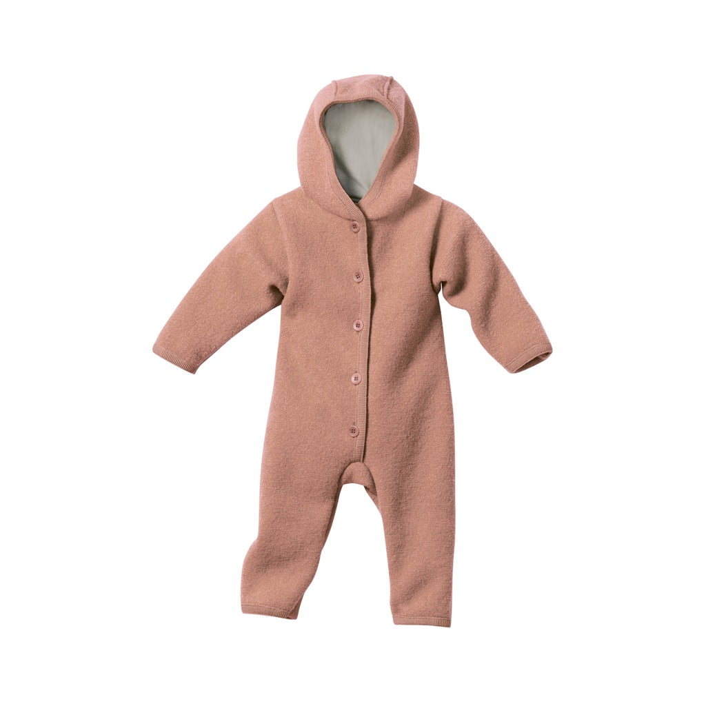 Disana Boiled Wool Overall Romper with Hood