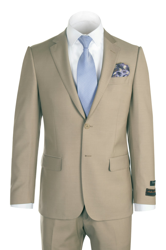 Novello Tan Pure Wool Men’s Suit by Tiglio Luxe TIG1004 – Italian Suit ...