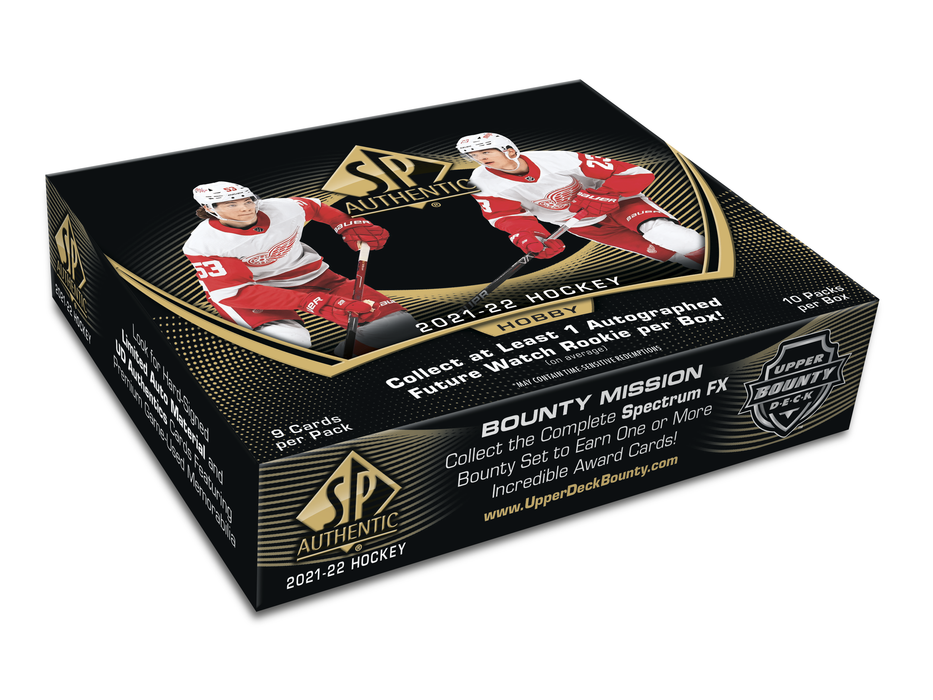 Upper Deck - 2021-22 - Hockey - SP Authentic - Hobby Box — Cardboard  Memories Inc.