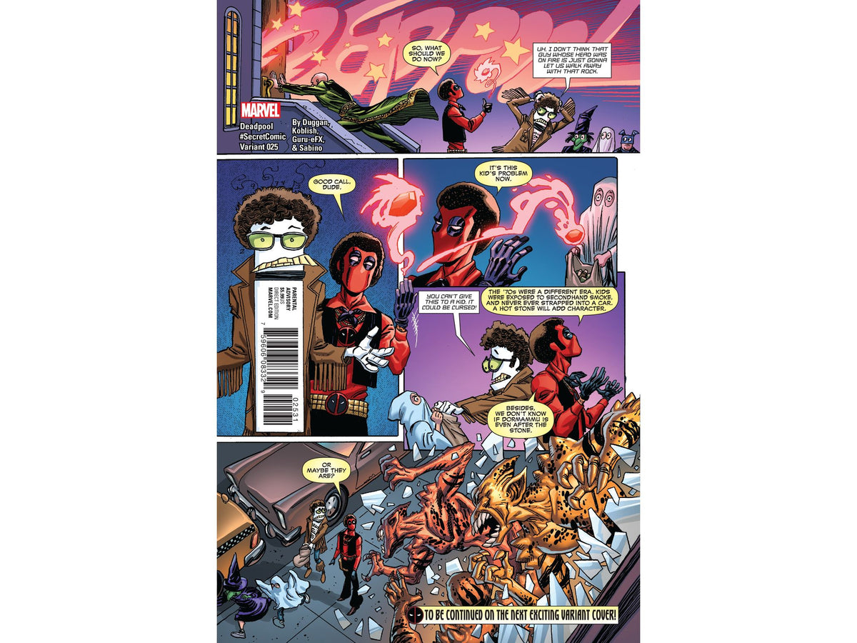 Marvel Comics Dead Pool 025 Koblish Secret Comic Variant Edition — Cardboard Memories Inc