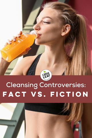pinterest graphic of main image with the title, "cleansing controversies: fact vs. fiction"