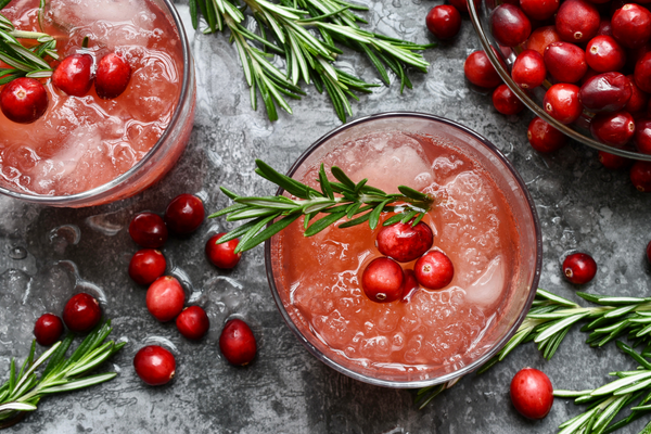 cranberry rosemary mocktail