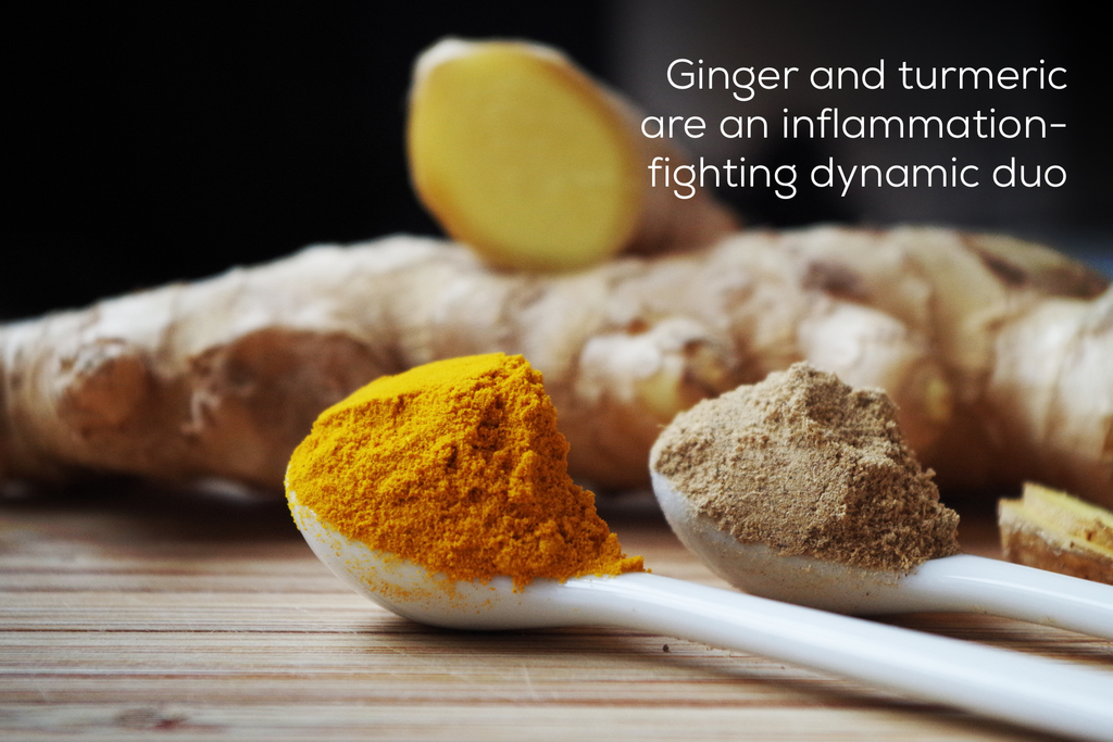 ginger and turmeric powders graphic