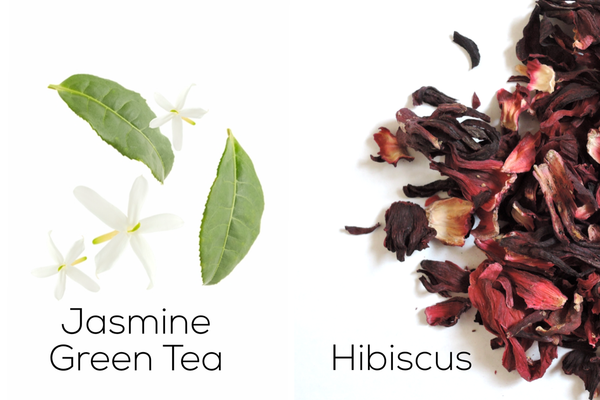 jasmine green tea and hibiscus
