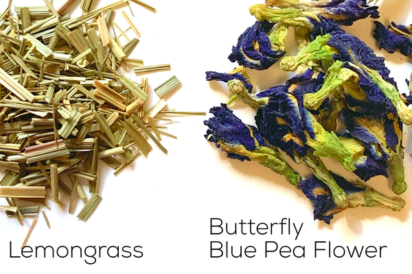 Lemongrass and butterfly blue pea flower