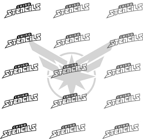 hero capt marvel art stencil template chino stencils