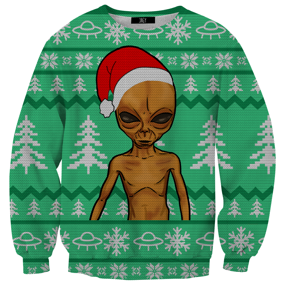 Alien Ugly Christmas Sweater Sweatshirt – Jagy