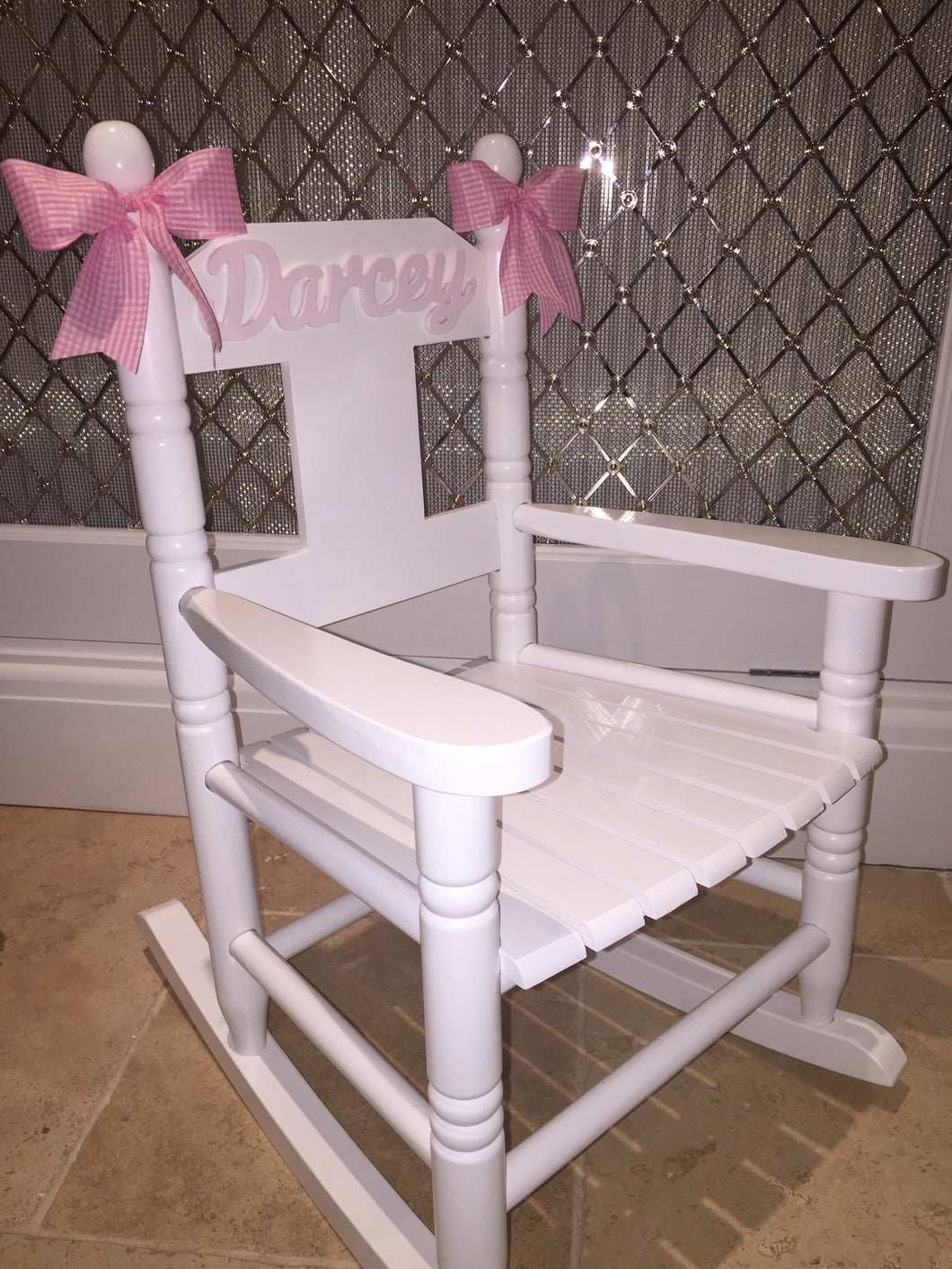 personalised childs rocking chair