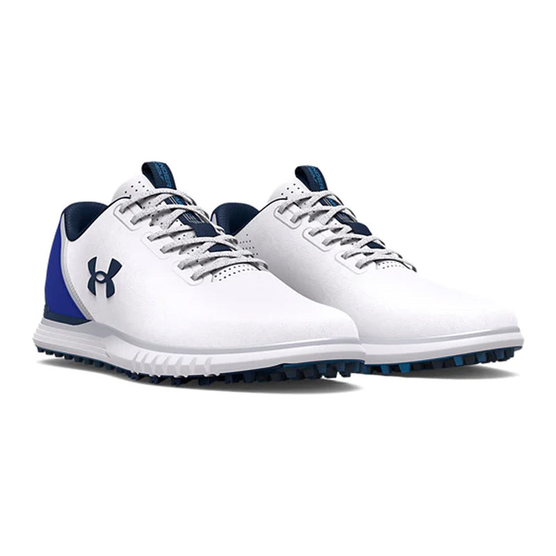 Under Armour Medal 2 Wide Spikeless Golf - White/Academy – Golf Society
