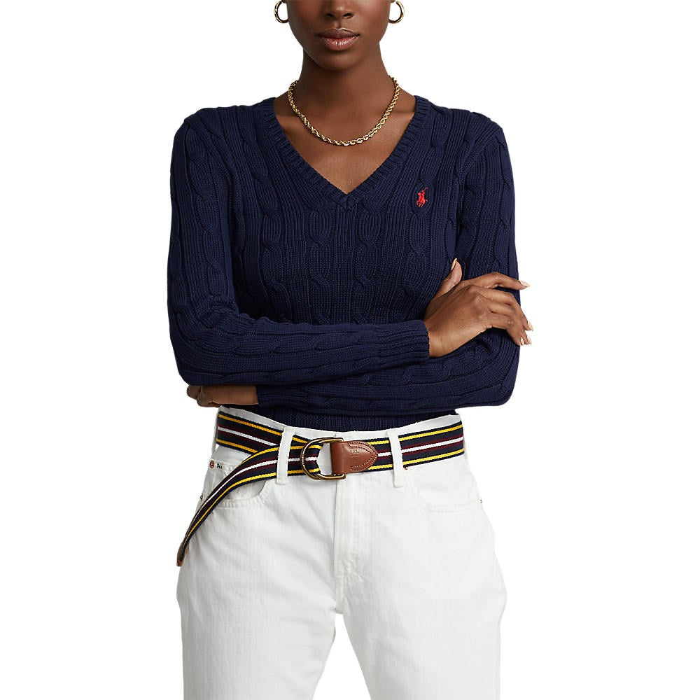 Polo Ralph Lauren Women's Kimberly Cable-Knit Sweater - French Navy