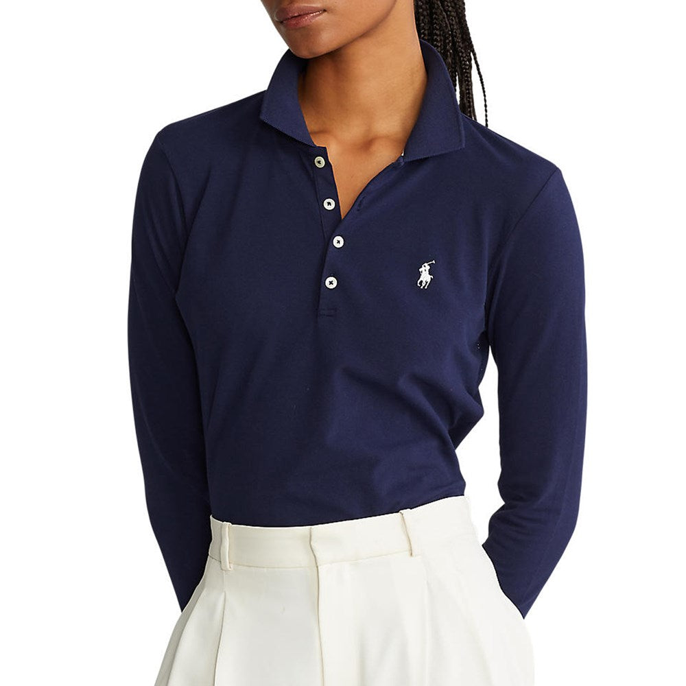 Polo Golf Ralph Lauren Women's Tailored Fit Long Sleeve Polo Shirt - F