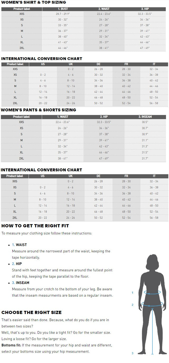 adidas Golf Women's Size Guide