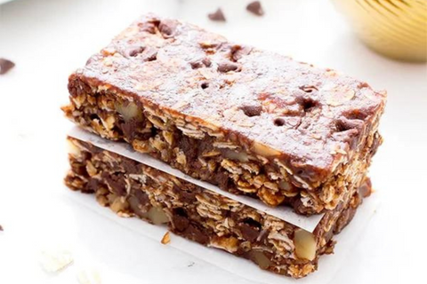 No Bake Double Chocolate Chip Granola Bars