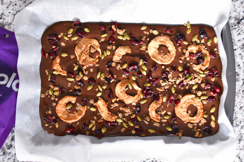 Autumn Spiced Dark Chocolate Bark