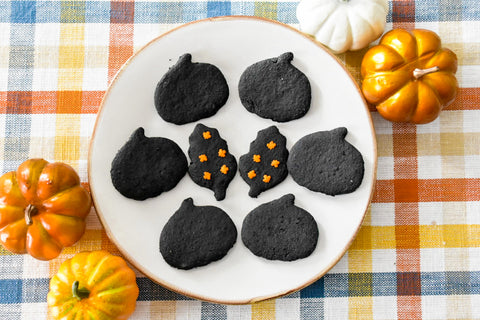 Spooky Charcoal Cut-Out Sugar Cookies
