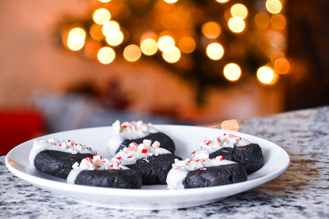 Chocolate Peppermint Charcoal Cookies