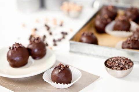 Chocolate Chickpea Truffles by Keepin’ It Kind
