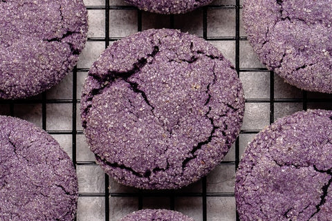 Vegan Ube Sugar Cookies