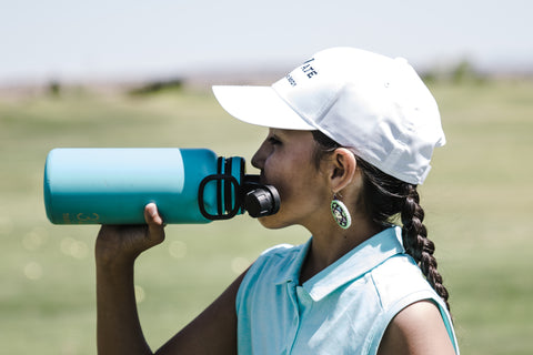 Bring a reusable water bottle with you!