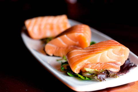 Salmon offers a calming effect and heart-healthy fats